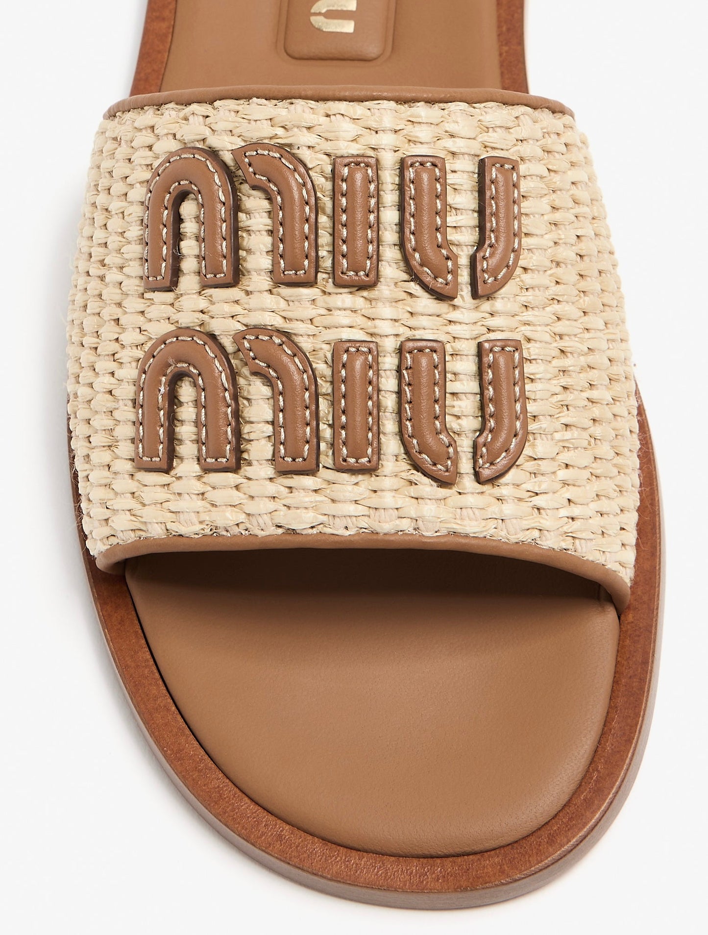 Miu Miu Wmns Slide 'Beige Brandy'