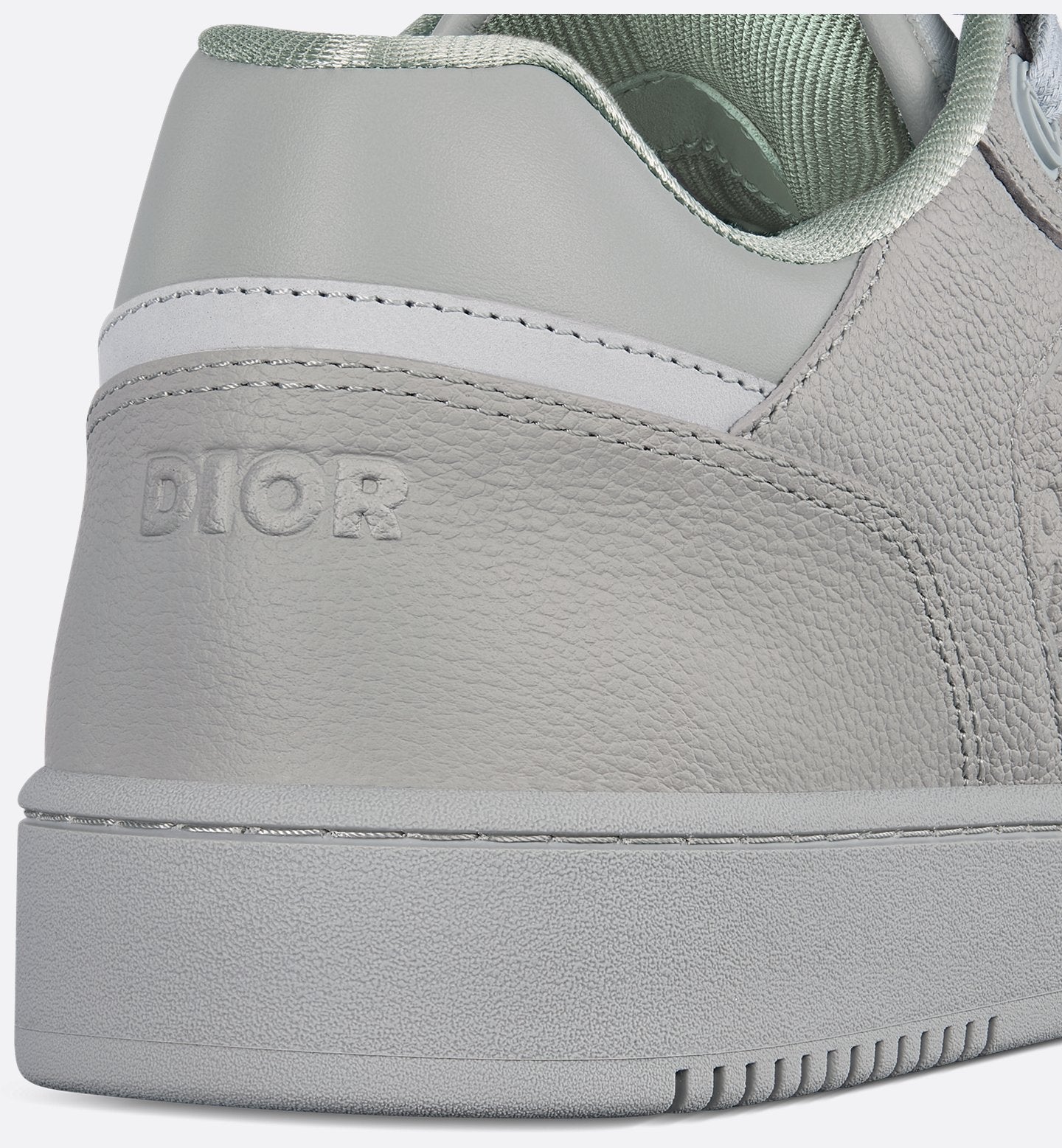 Dior B27 Uptown Low-Top Sneaker Gray Grained Calfskin and Gray Dior Gravity