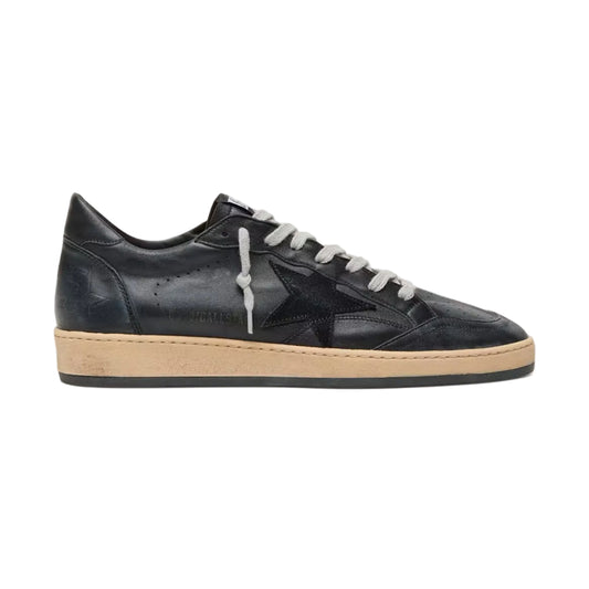 Golden Goose Men’s Ball Star in black nappa with suede star and nappa heel tab