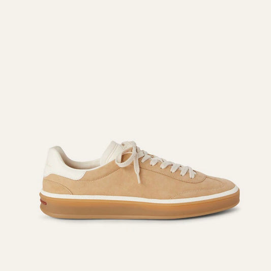 Loro Piana  Tennis Walk Sneaker In Suede Calf Split Windy Dunes
