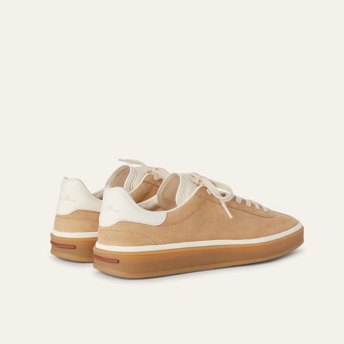 Loro Piana  Tennis Walk Sneaker In Suede Calf Split Windy Dunes