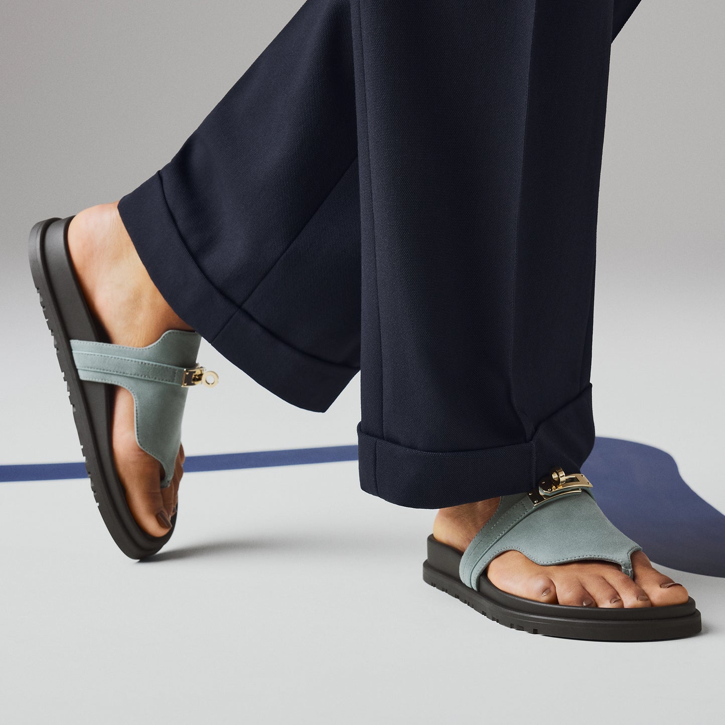Empire sandal Bleu Tonnerre