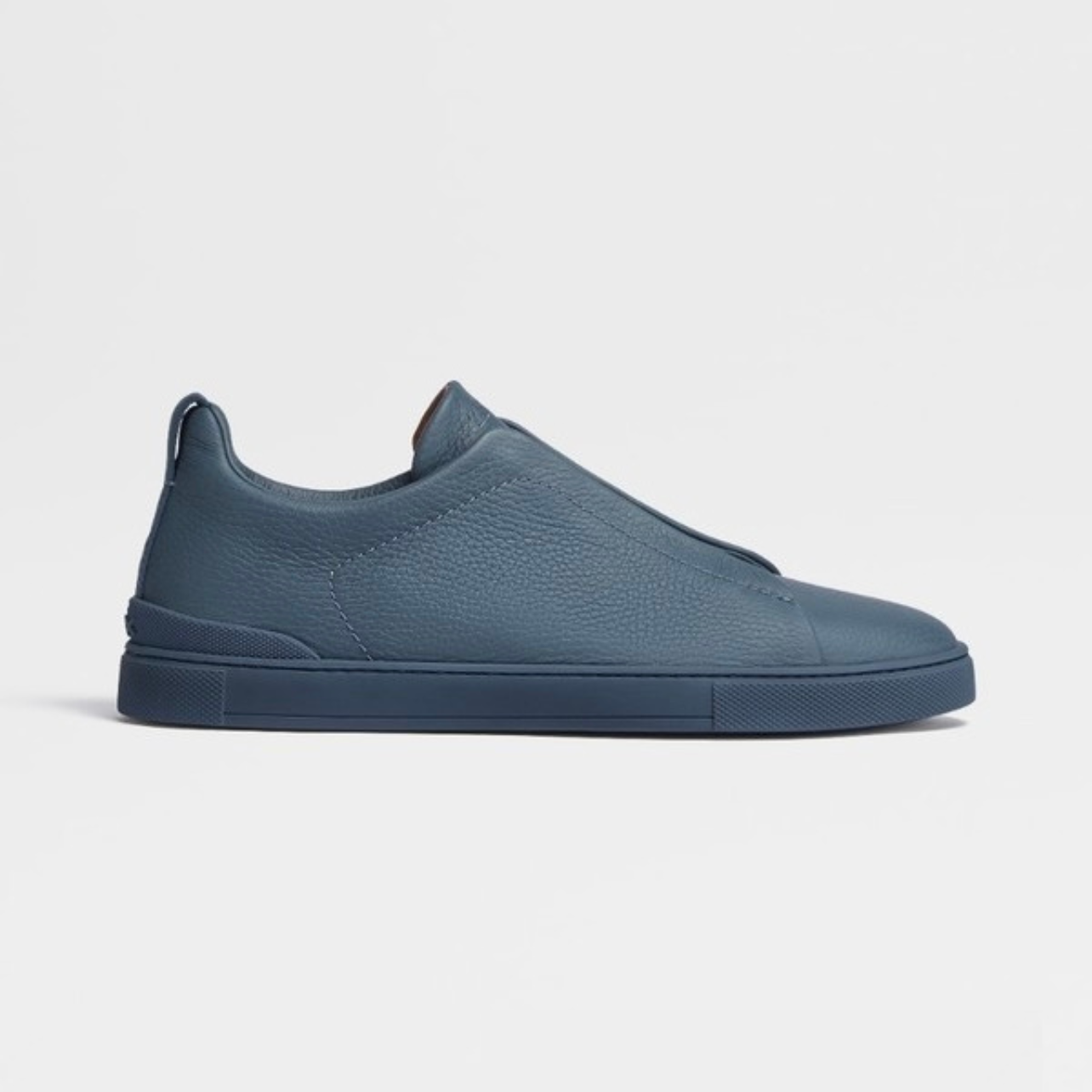 ZEGNA Triple Stitch SECONDSKIN Leather Sneakers