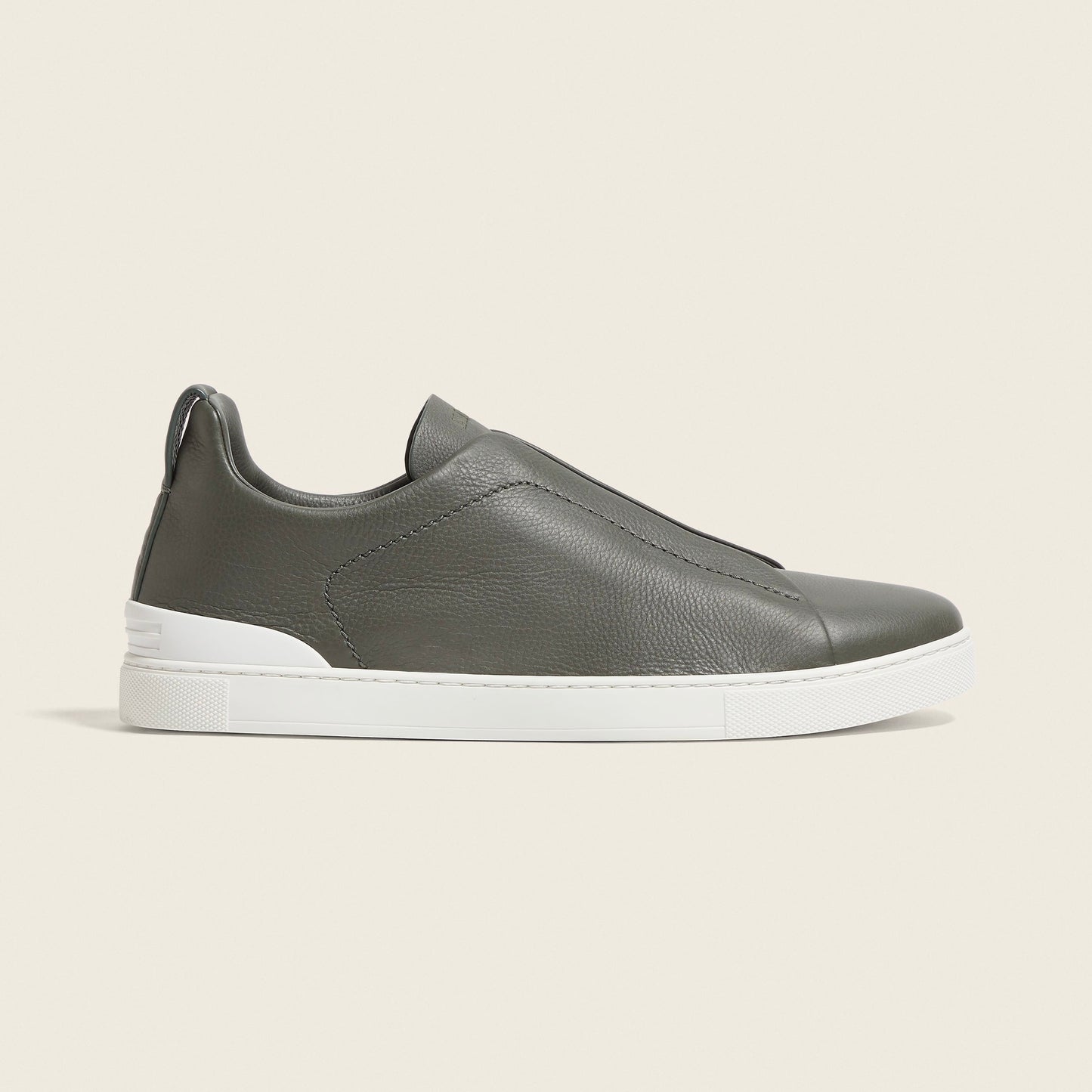 ZEGNA ARMY GREEN TRIPLE STITCH™ SECONDSKIN SNEAKERS
