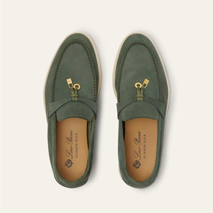 Summer Charms Walk Loafer Suede Green Lagoon (518W)