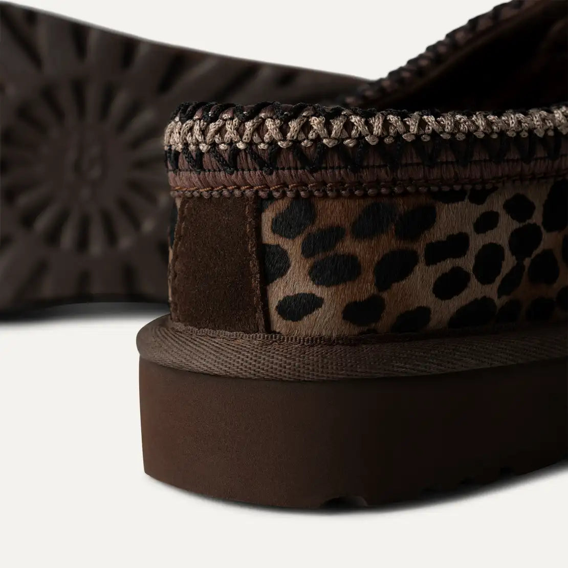 Ugg Tasman Caspian Slipper 'Burnt Cedar Cheetah'