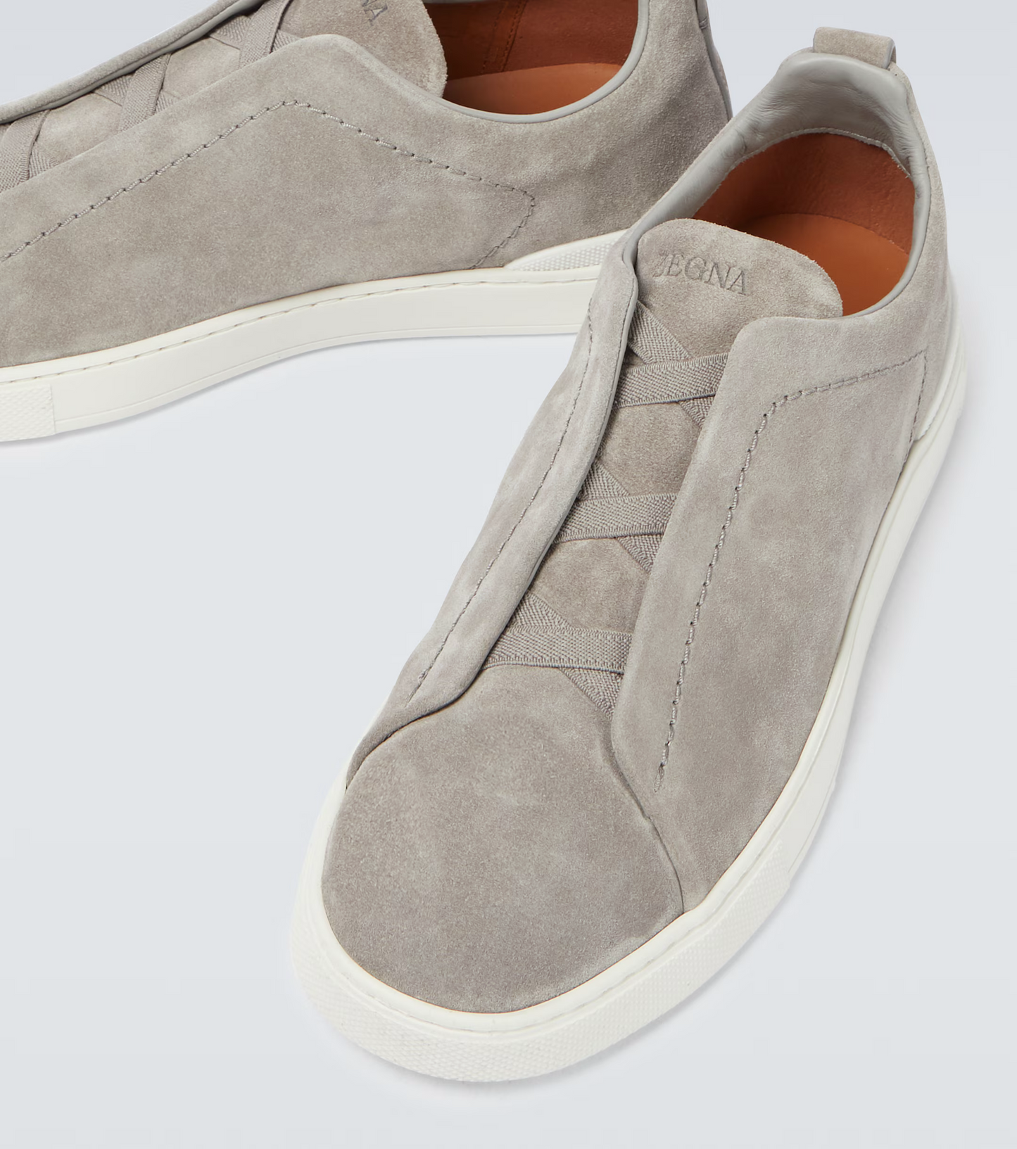 Zegna Triple Stitch suede sneakers