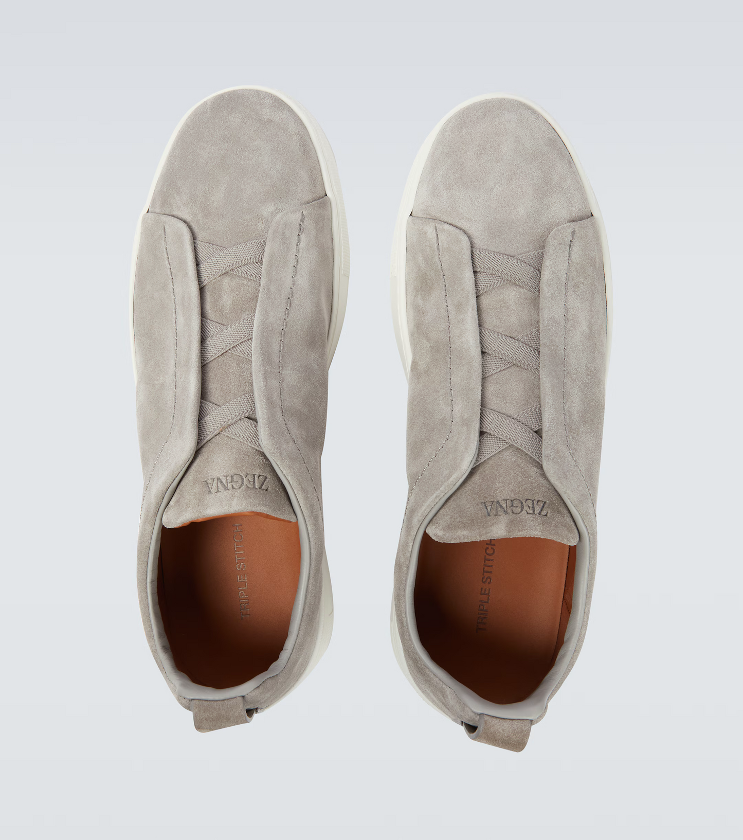 Zegna Triple Stitch suede sneakers