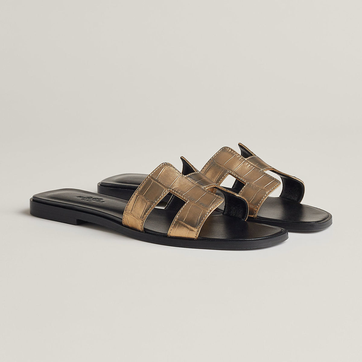 Hermès Oran sandal 'Doré Foncé'