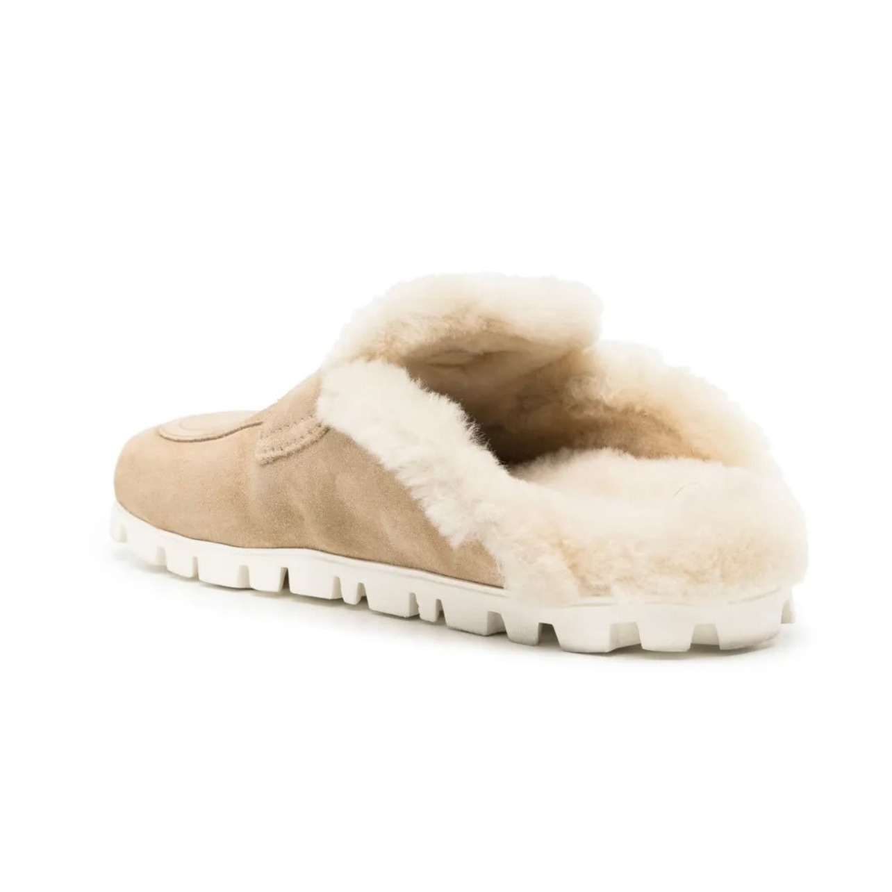 Miu Miu Suede mules 'Ecru'