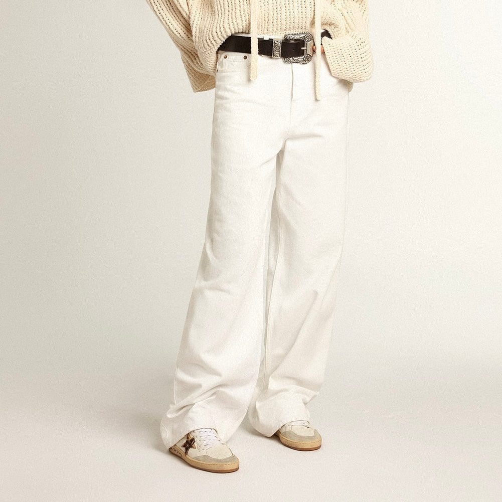 Golden Goose Ball Star with leopard print pony skin star and black heel tab(Women's)