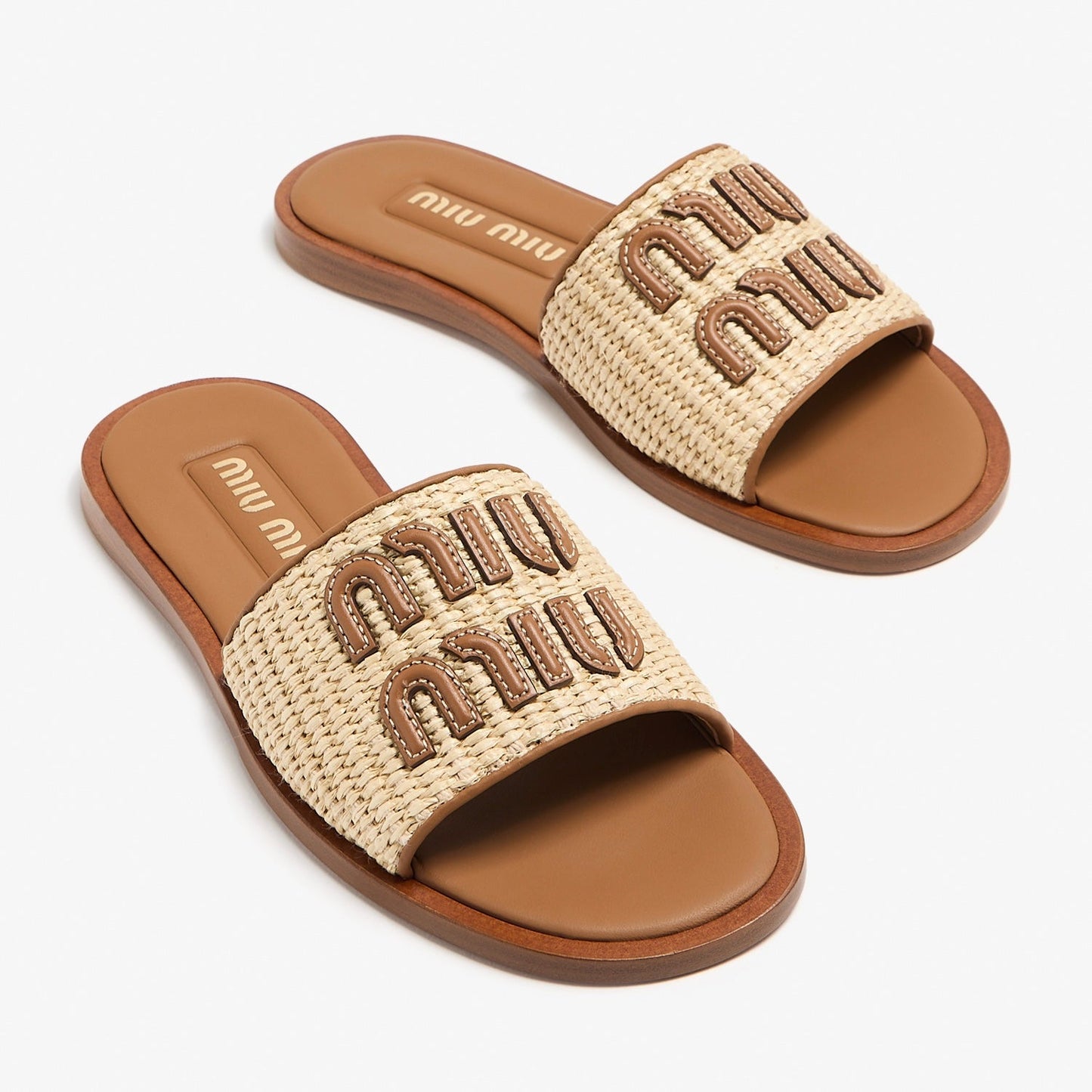 Miu Miu Wmns Slide 'Beige Brandy'