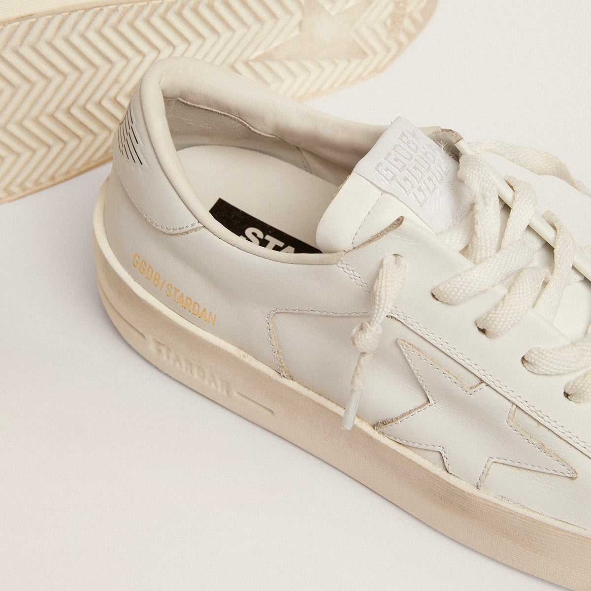 Golden Goose Super-Star Stardan in total white leather(Men's)