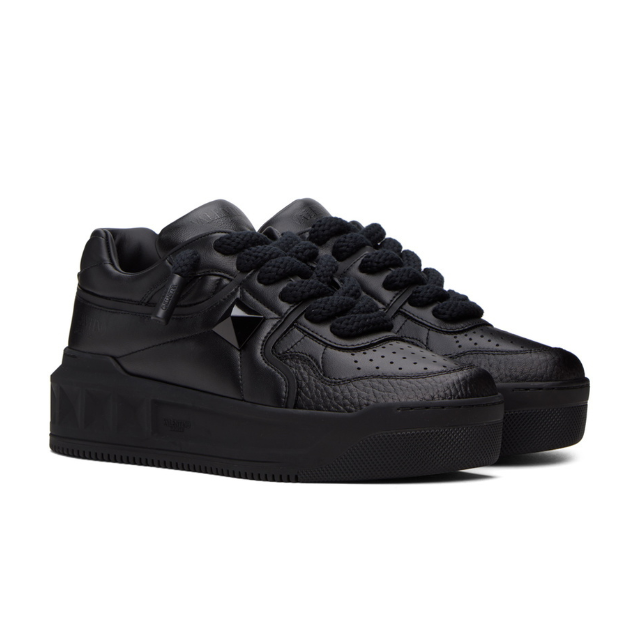 Valentino One Stud XL Low 'Black'