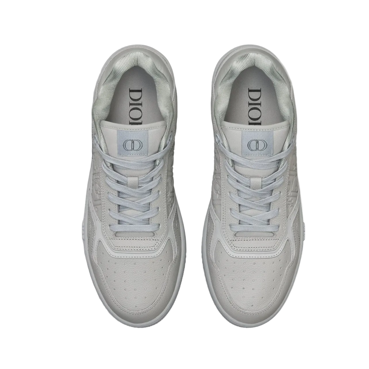 Dior B27 Uptown Low-Top Sneaker Gray Grained Calfskin and Gray Dior Gravity