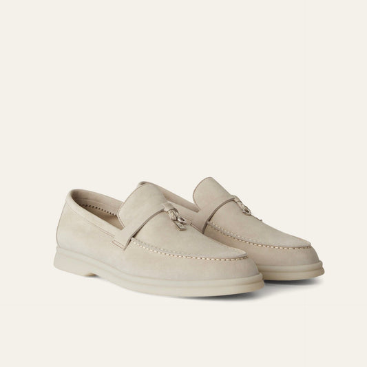Loro piana Summer Charms Walk Loafer'Powder Pearl'