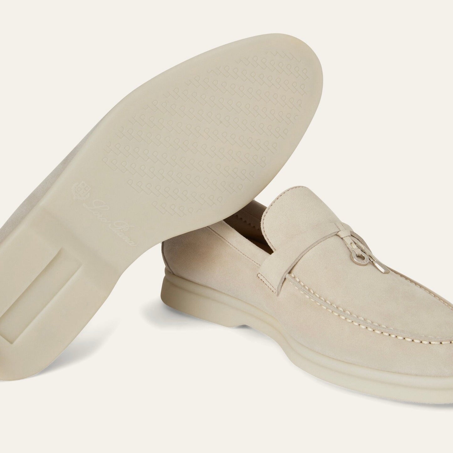 Loro piana Summer Charms Walk Loafer'Powder Pearl'