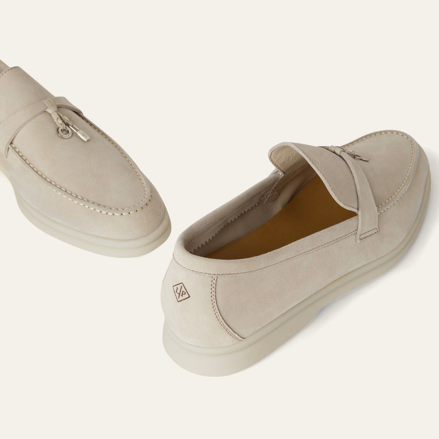 Loro piana Summer Charms Walk Loafer'Powder Pearl'