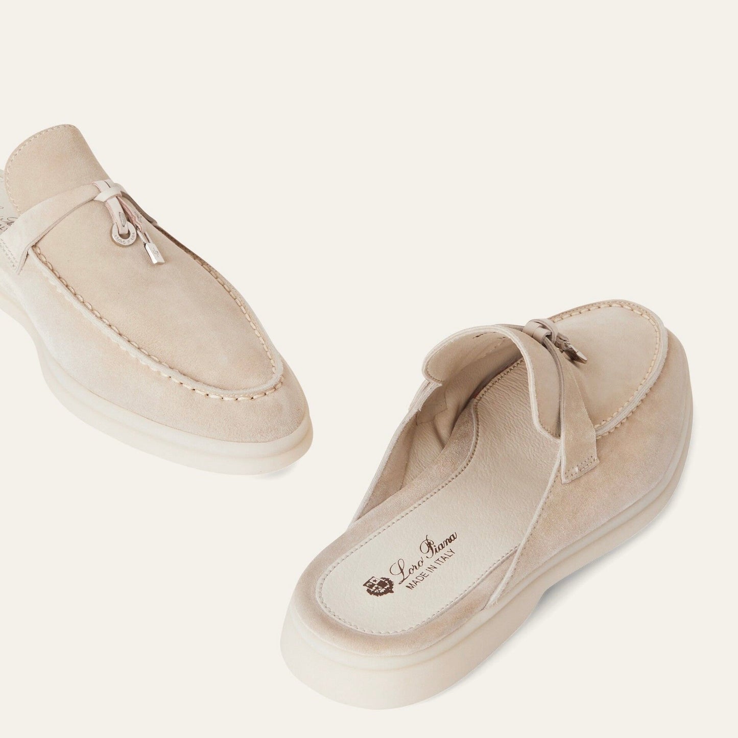 Loro piana Babouche Charms Walk Loafer 'Linen'