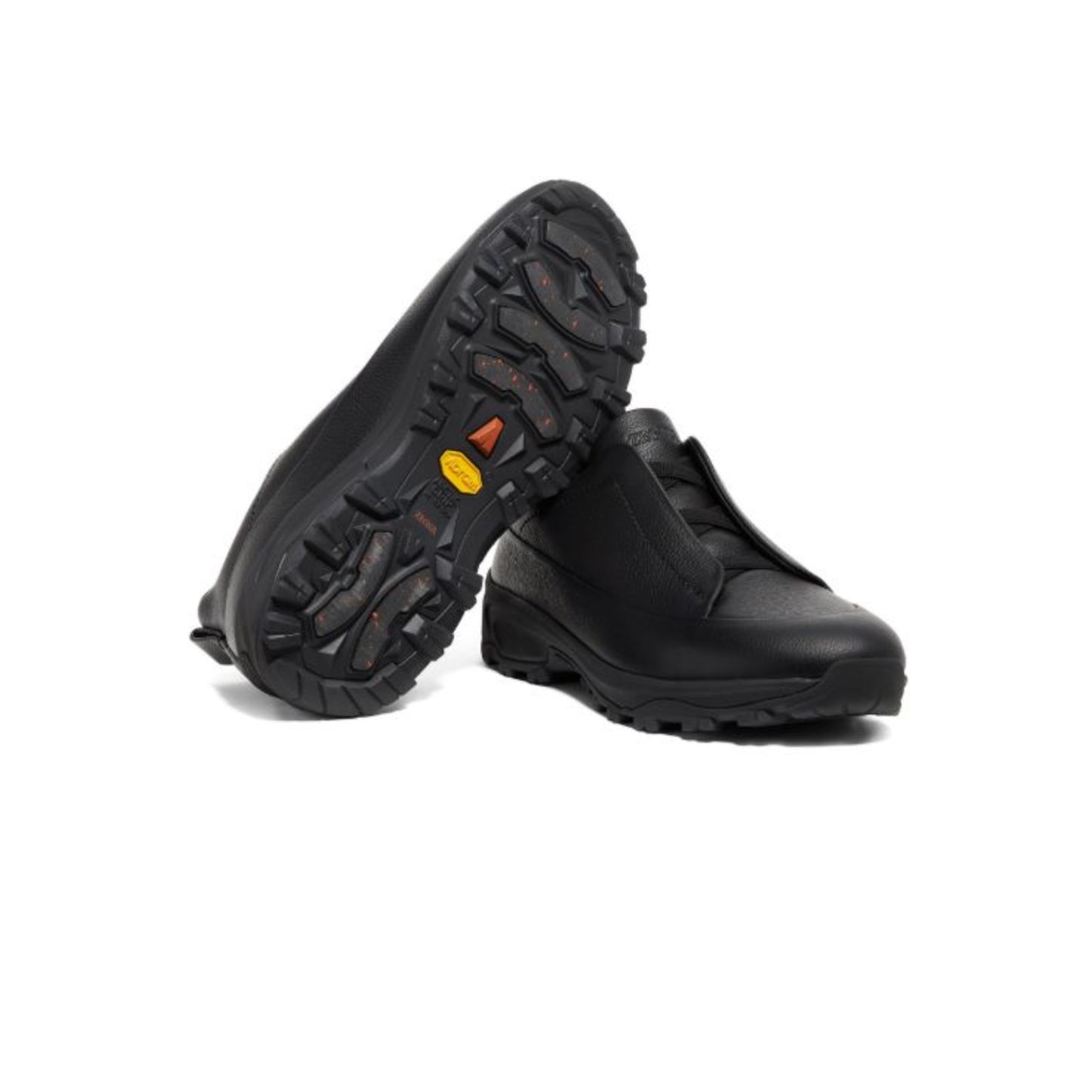 ZEGNA Zegna  Black leather triple stitch mont sneakers